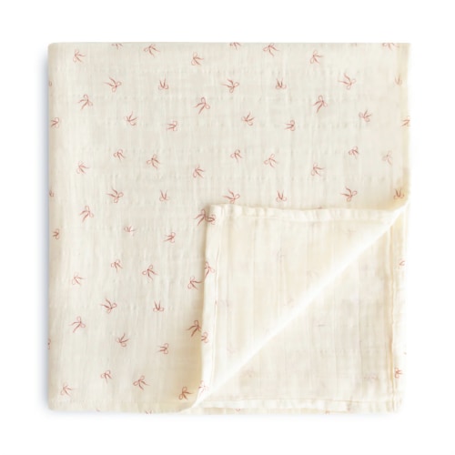 Organic Cotton Muslin Swaddle Blanket – Apple Blossom Baby And Decor