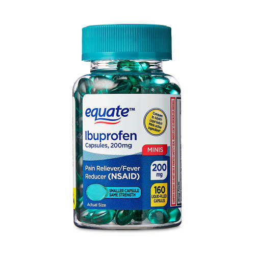 Ibuprofen Mini Liquid Filled Soft-gel Capsules, 200 mg