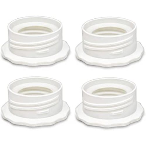 PumpMom-us Pump Bottle Adapter, Baby Bottle Thread Changer Converter for Spectra S1 S2 Wide Mouth Flanges to Use Standard Sized Bottles. Compatible with Medela, Ameda Narrow Neck Bottles