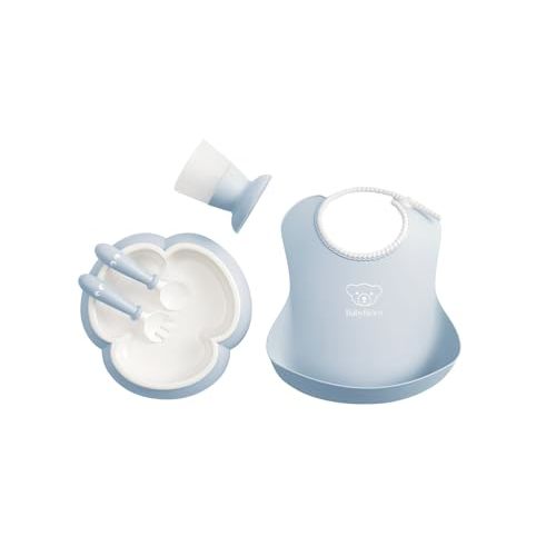 BabyBjörn Baby Dinner Set, 5 pcs, Powder blue