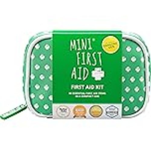 Mini First Aid Kit - 90 Items Kids First Aid Kit Includes Plasters, Bandages, Scissors, Tweezers & Burn Gel – for Car, Home, Office, Travel & Camping - Ideal for Babies & Kids – As Seen on Dragons Den: Buy Online at Best Price in UAE - Amazon.ae