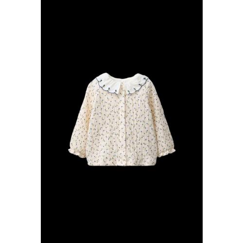 FLORAL TEXTURED SHIRT - Ecru | ZARA United States