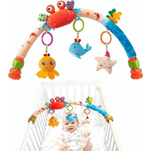 Pau1Hami1ton Baby Stroller Arch Toys, Car Seat Toys,Baby Gifts.S-19(Fish)