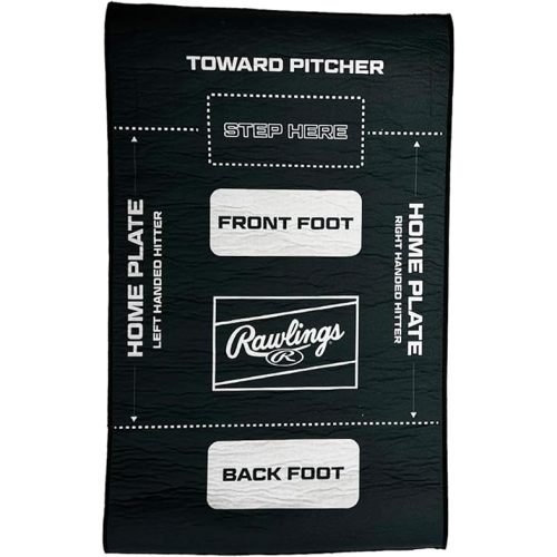 Rawlings | Youth Hit Training Mat | Visual Batting Stance & Foot Placement Trainer | Baseball & Softball