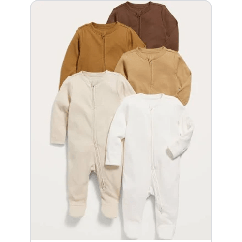 Unisex 2-Way-Zip Footie One-Piece