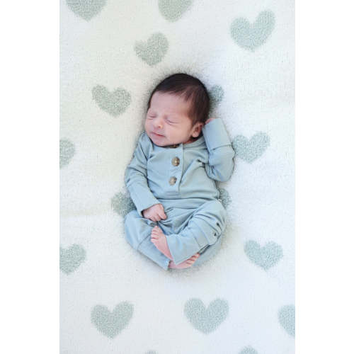 2pc Bamboo Button Top & Bottom | Ocean