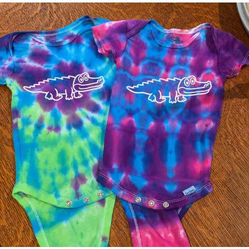 King Gizzard Tie Dye Baby Bodysuit | Gizzhead Music Fan Outfit