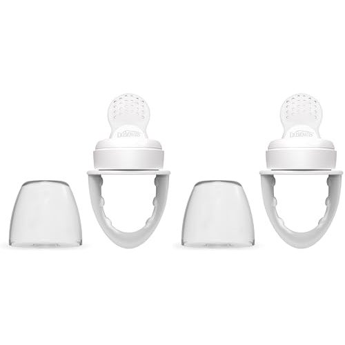 Dr. Brown's Designed to Nourish, Fresh Firsts Silicone Feeder, Grey, One Size (Pack of 2)