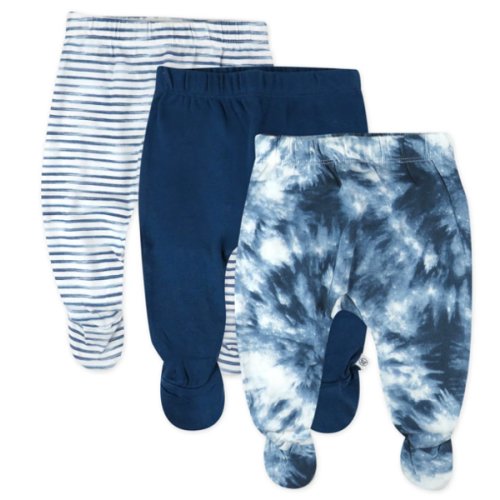3-Pack Organic Cotton Footed Pants | Honest Baby Clothing