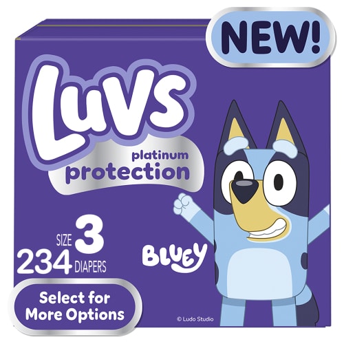 Luvs Platinum Protection Baby Diapers Size 3, 234 Count (Select for More Options)