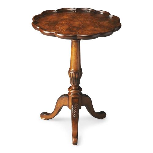Butler Specialty Dansby Pedestal Side Table, Medium Brown