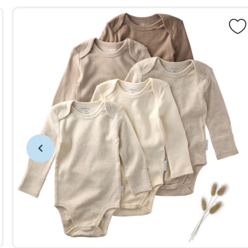 BLAKE 5-Pack Long Sleeve Bodysuit - NB