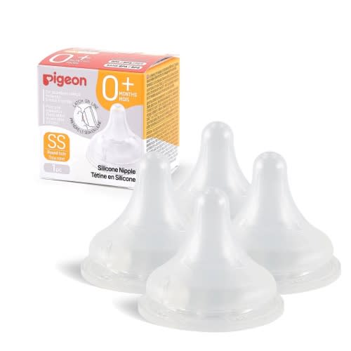 Pigeon Silicone Nipple (SS) 0+ Months