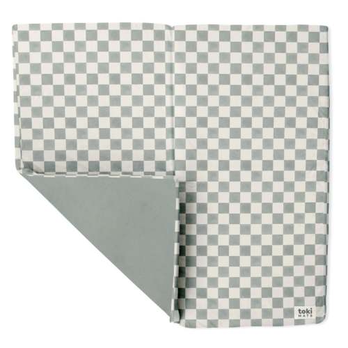 Checker Matcha Organic Cotton Mat – Toki Kids