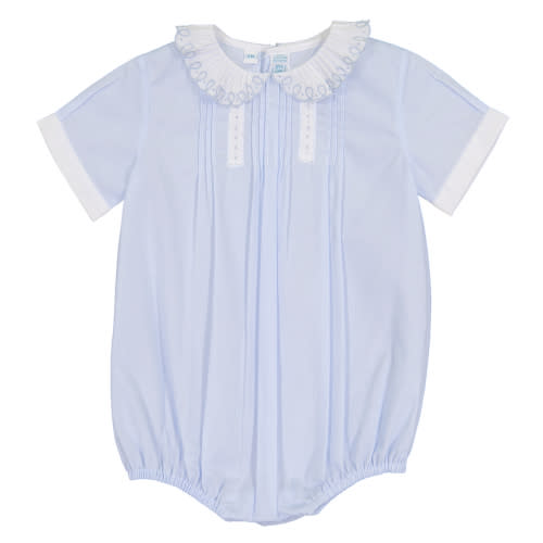 Boys Vintage Scalloped Collar Creeper | Feltman Brothers