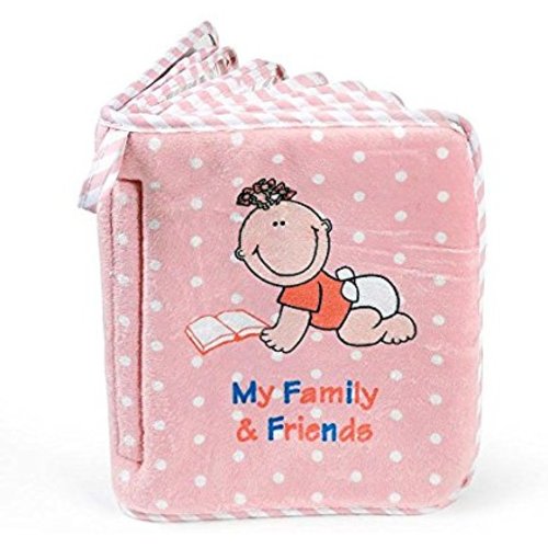 Baby Girl's First Photo Album of Family & Friends - Holds 15 Photos!
