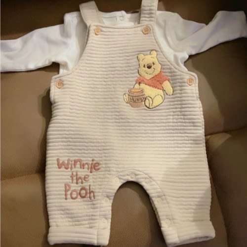 Disney Winnie the Pooh Cream Overalls