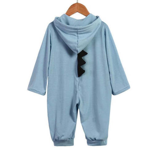 Baby Dinosaur Onesie with 3D Spikes, Cotton Blend Outfit Four Colors