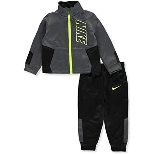 Nike Kids Baby Boy's Color Block Full Zip Hoodie and Jogger Pants Two-Piece Track Set (Toddler)