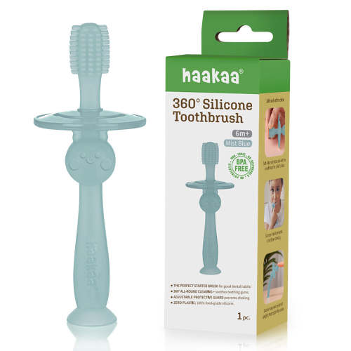 Haakaa 360° Silicone Toothbrush 1 pk – Simple Steps Market