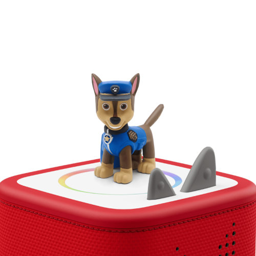 Tonies PAW Patrol: Small Blue Chase Figurine, Portable Audio Play Speaker with Dinosaur Rescue Story
