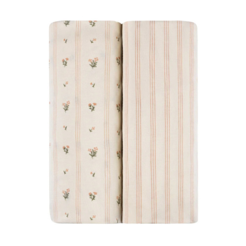 Linear Floral Crib Set (52"x28") – Ely's & Co.