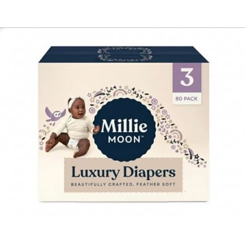 Millie Moon Luxury Diapers (3, 80 Count)