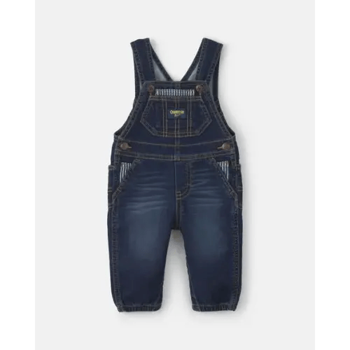 Baby Boy Denim Overalls - Dark Wash - OshKosh B'gosh | Carter's