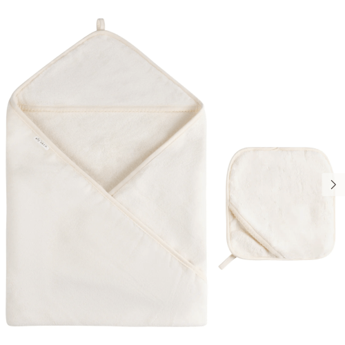 Cream Hooded Towel & Washcloth
Regular price