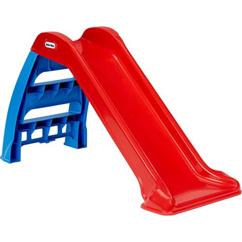 Little Tikes First Slip And Slide, Easy Set Up Playset for Indoor Outdoor Backyard, Easy to Store, Safe Toy for Toddler,Kids (Red/Blue), 39.00''L x 18.00''W x 23.00''H