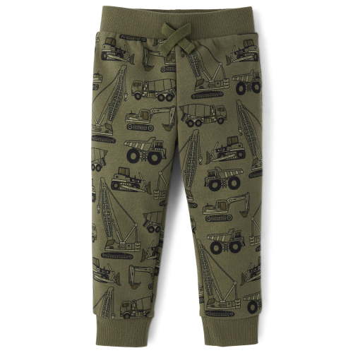 The Children's Place Baby & Toddler Boys Active Printed Fleece Jogger Pants, Sizes 6M-5T