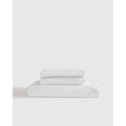 Bamboo Fitted Sheet Set in White