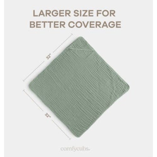 Hooded Baby Towels - 6 Layers, Pack of 2