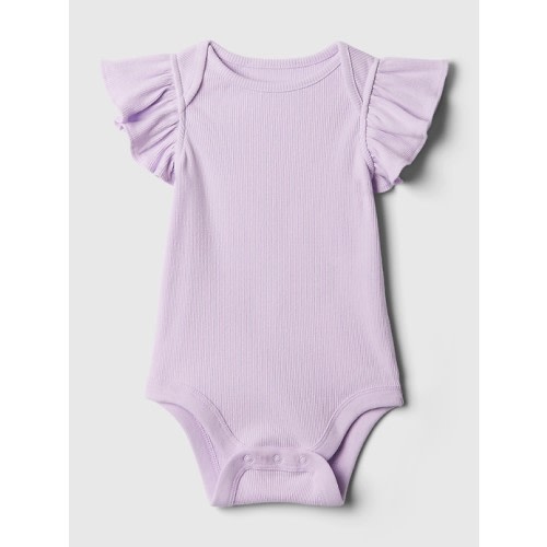 babyGap Mix and Match Ruffle Bodysuit in orchid petal purple, size: 12-18 M