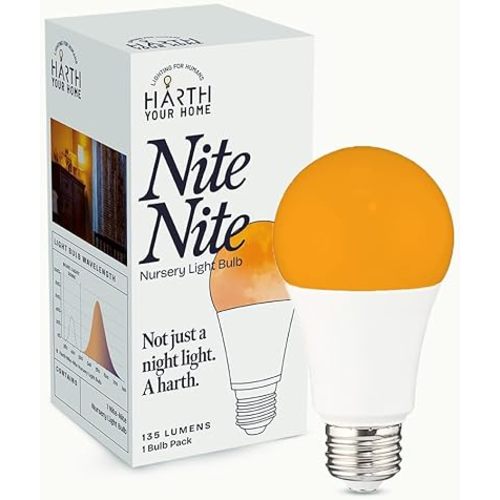 Amber Light Bulbs for Sleep I 1800K Warm Light Bulbs for Bedside Lamp I 3.5W E26 Led Bulb (60W Equiv) Orange Led Lights for Bedroom Soft Warm Lighting I Dim Night Light for Kids Room Warm Light Lamp