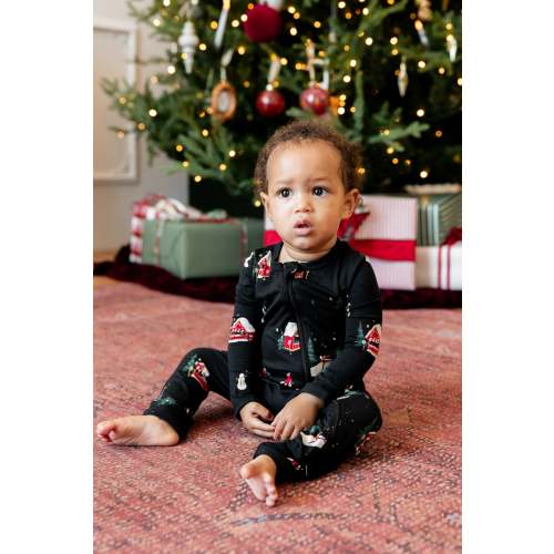 Kyte Zippered Romper in Winter Wonderland