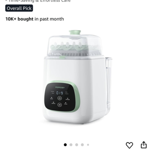 Momcozy KleanPal Pro Baby Bottle Washer, Sterilizer & Dryer - All-in-One Cleaning Machine for Bottles, Pump Parts & Baby Essentials - Time-Saving & Effortless Care