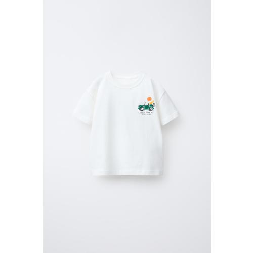 PRINTED T-SHIRT - Anthracite grey | ZARA United States