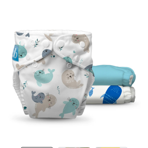 Reusable Cloth Diapers: One Size with Fleece (Pack of 3) - Sealy Seas – Charlie Banana