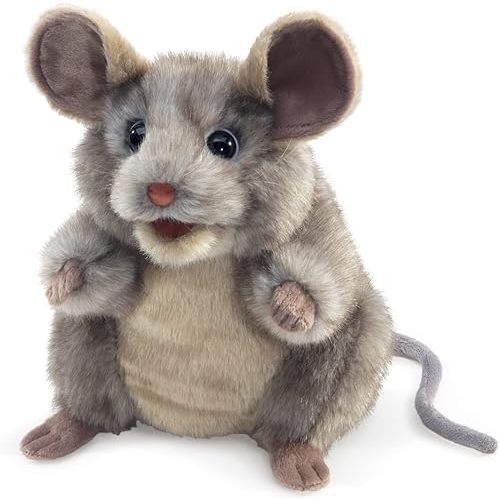 Folkmanis Gray Mouse Hand Puppet