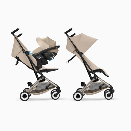 Cybex Libelle Stroller + Cloud G Pro Infant Car Seat Travel System - Almond Beige