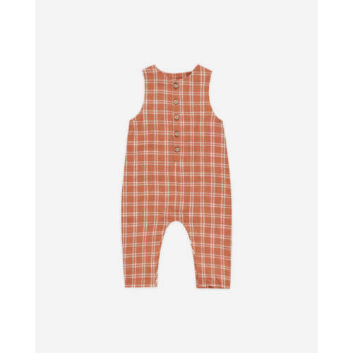Button Jumpsuit || Poppy Check – Rylee + Cru