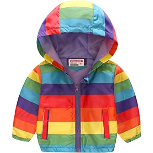 Moonker Baby Jacket 1-5 Years Old,Toddler Girls Boys Children Cartoon Print Zipper Hoodie Wind Coat Outwear Clothes