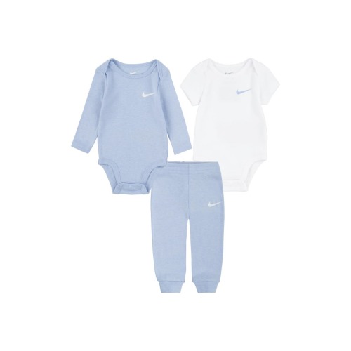 Solid 3-Piece Bodysuits & Joggers Set, 3M