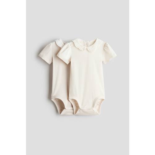 2-PACK EMBROIDERED-DETAIL BODYSUITS