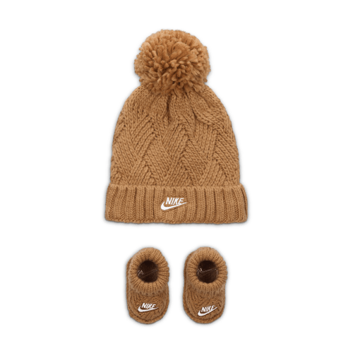 Nike Baby (0-9M) Cable Knit Hat and Booties Set. Nike.com
