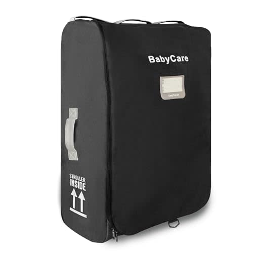 nexanic Stroller Travel Bag Compatible with UPPAbaby Vista, Vista V2, Cruz V2,Uppa-baby Bag With Wheels,Dual Handles,Luggage Tag for Airplane Flight Travel