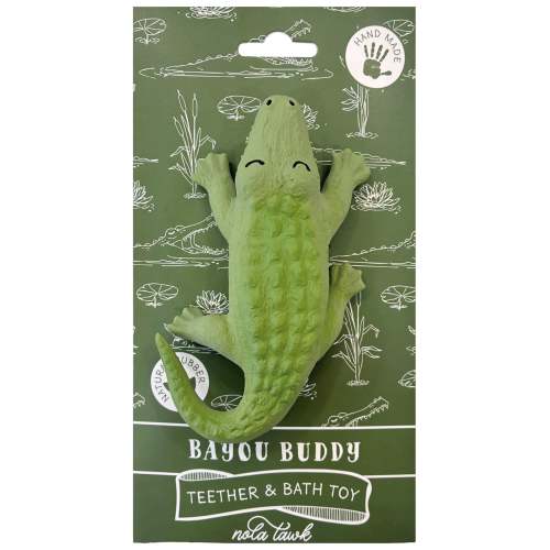 Bayou Buddy Gator Natural Rubber Bath Toy