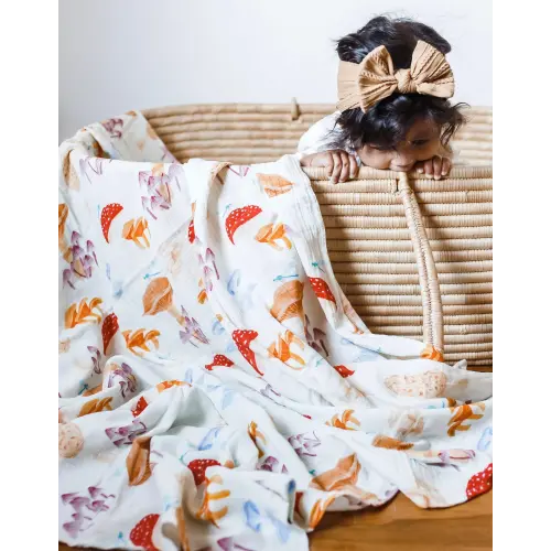 Mushrooms Baby Swaddle - 1canoe2