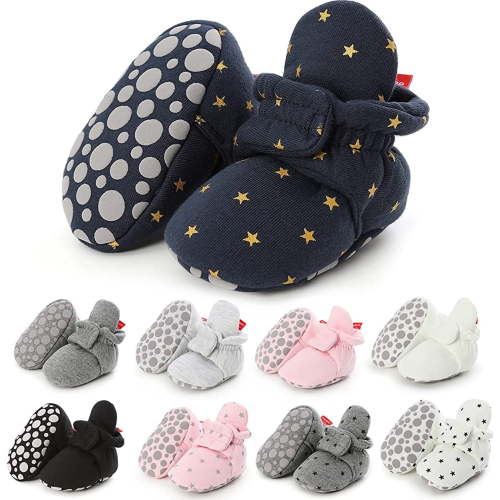 Baby Booties Infant Newborn Boys Girls Slippers Warm Crib Sock Shoes Indoor First Walker Prewalker